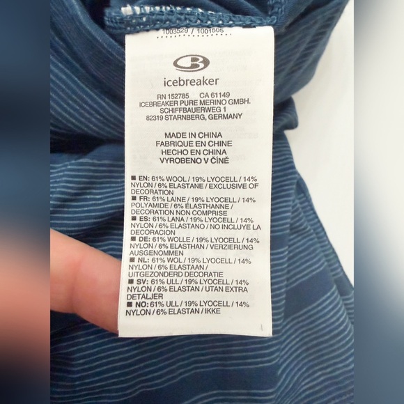 Icebreaker Merino Wool Yanni Skirt Combed Lines - M - Picture 7 of 11